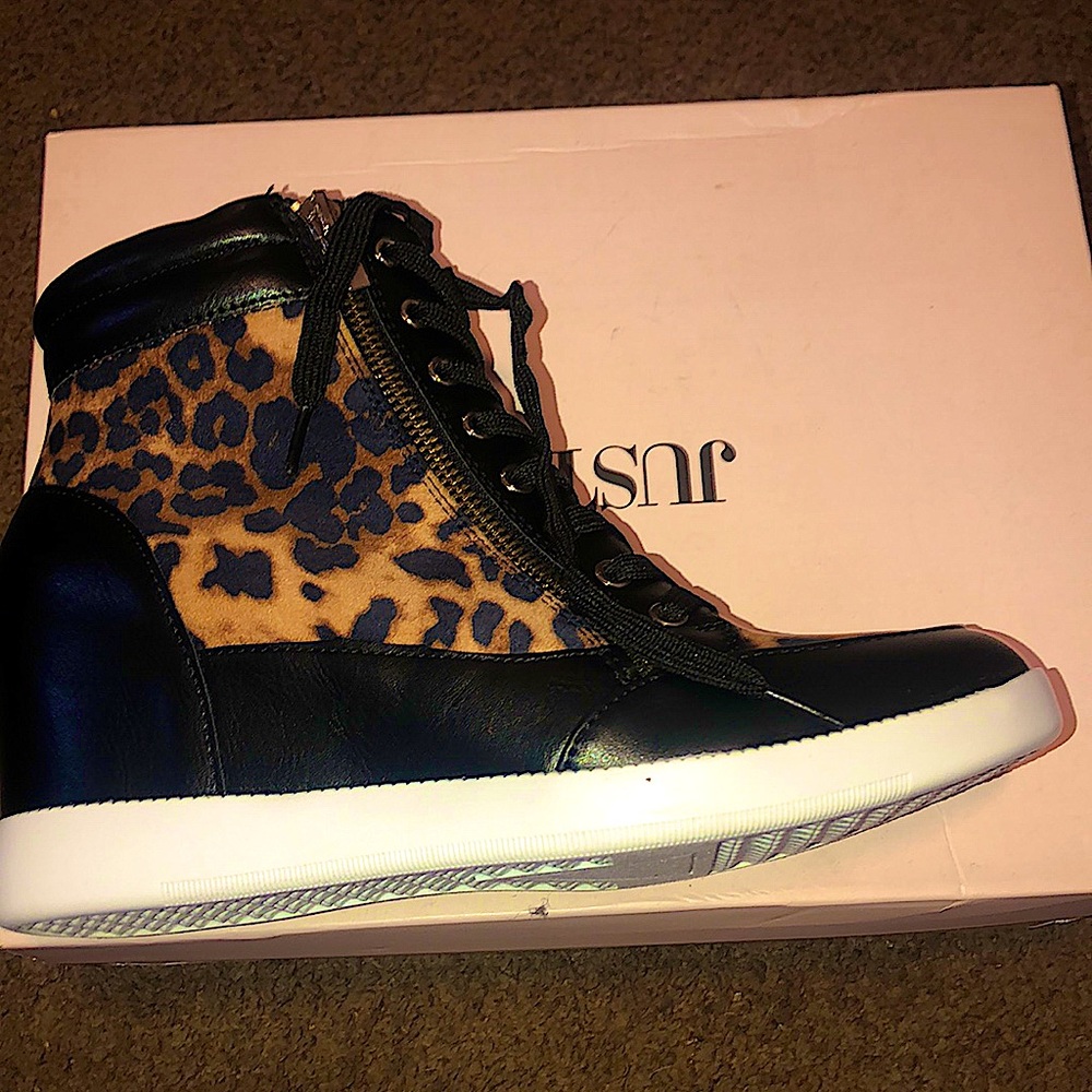 Leopard print Wedge Sneakers